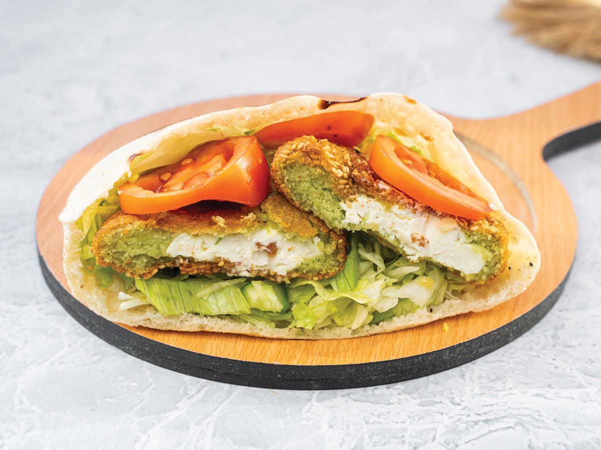 Taamia Stuffed With Mozzarella Cheese