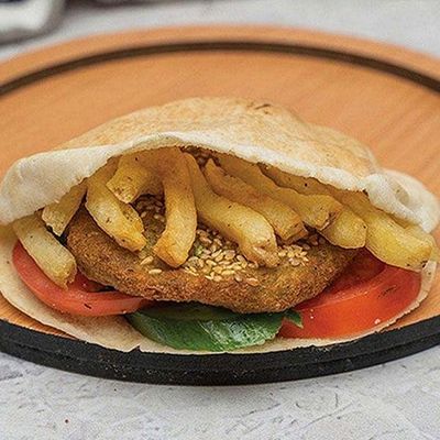 Taamia with Potatoes sandwich