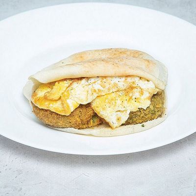 Taamia with Omelette Egg Sandwich