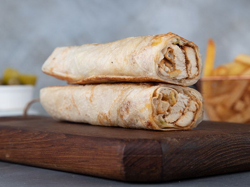 Syrian shish tawook sandwich