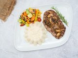 Beef Mushroom Fajita Plate