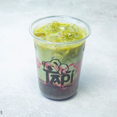 Strawberry matcha Boba