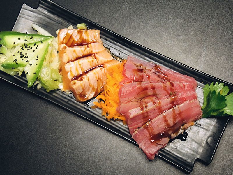 tataki sashimi salmon