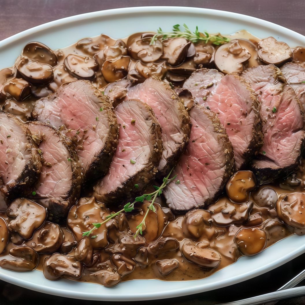 Tenderloin Fillet With Sauteed Mushroom