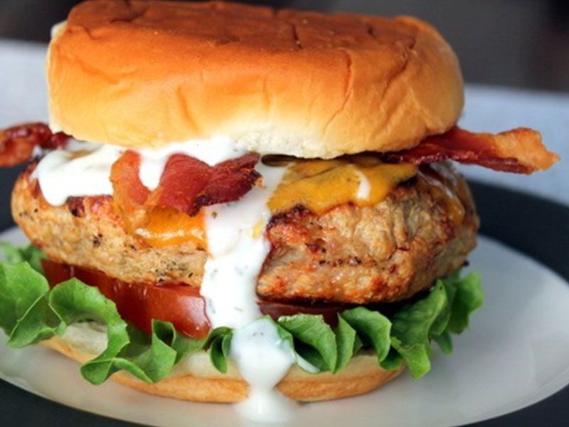 The Ranch Chicken Burger Sandwich