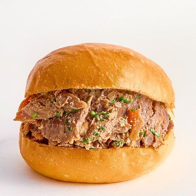 Meat shawarma sandwich