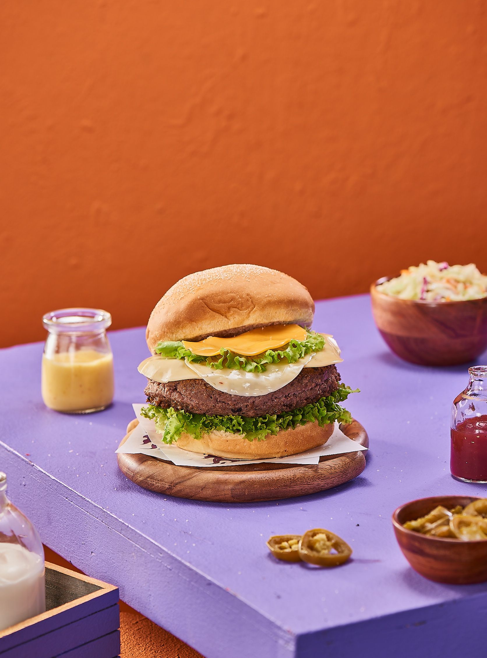 Wow Tornado Beef Burger Sandwich