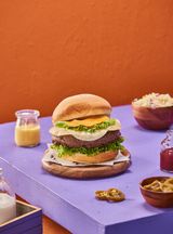 Wow Tornado Beef Burger Sandwich