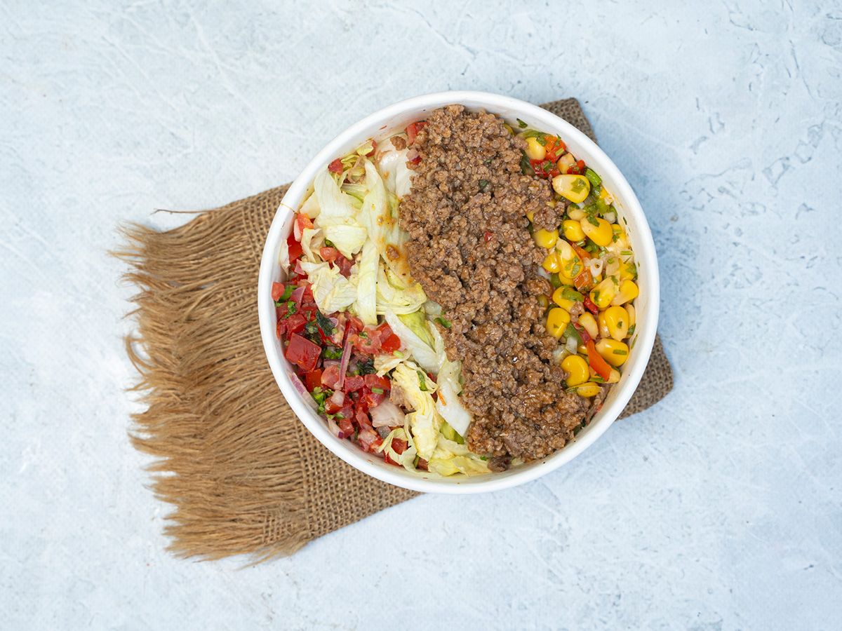 Tostado Bowl Ground Beef