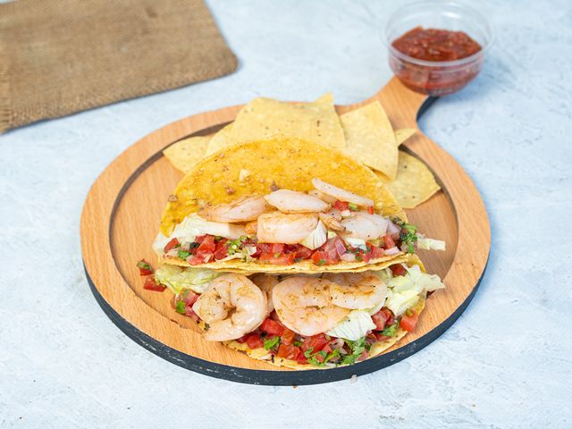 1 Piece Tostado Tacos Shrimp