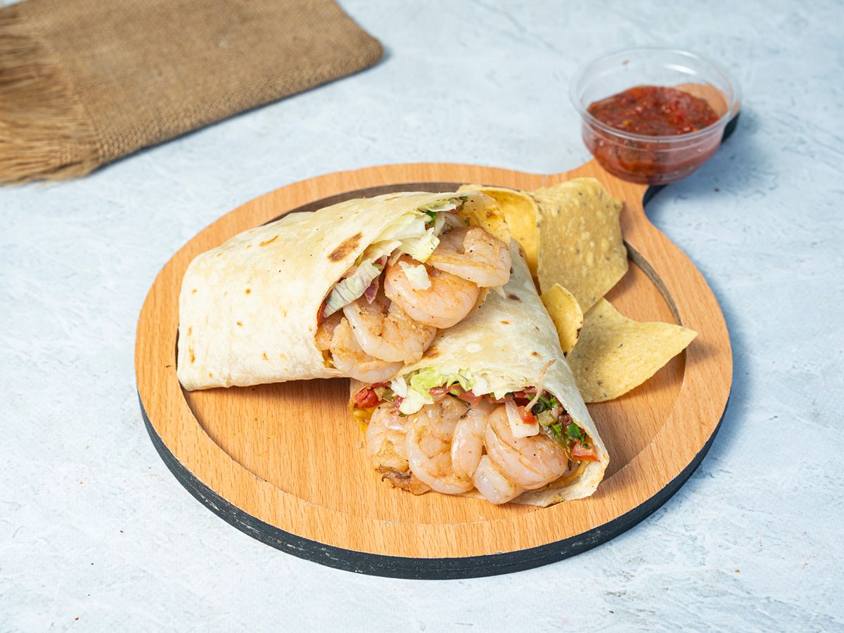 Tostado Burritos Shrimp