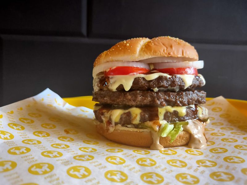 Triple Burger Sandwich