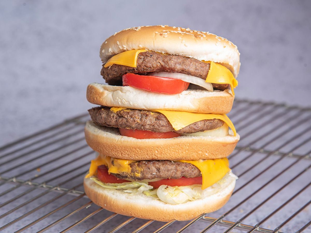 Triple Texas Burger Sandwich