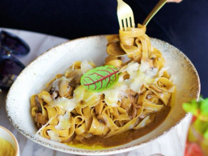 Mushroom And Truffle Tagliatelle Pasta