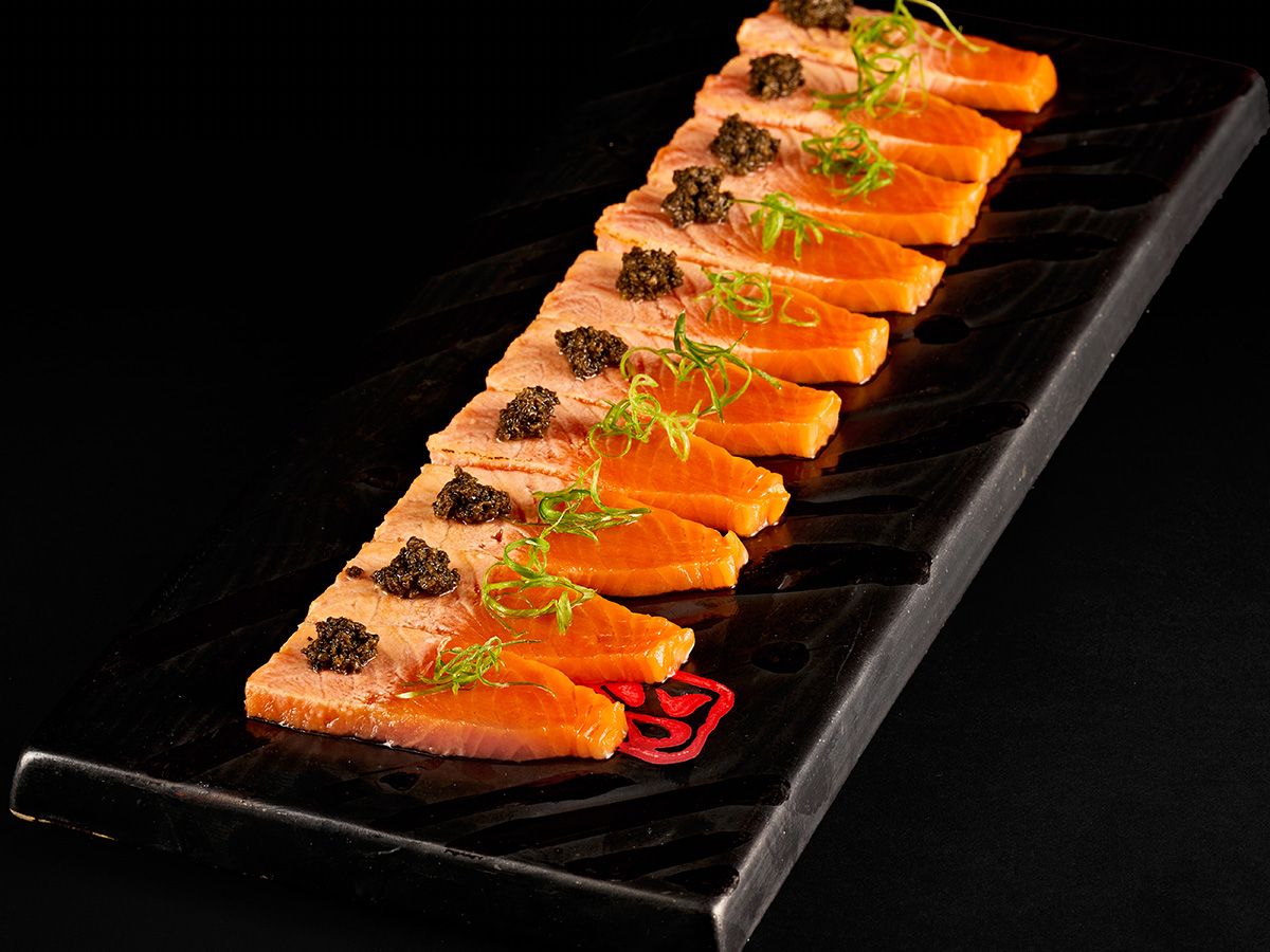 Truffle Seared Salmon Sashimi 10 Pieces