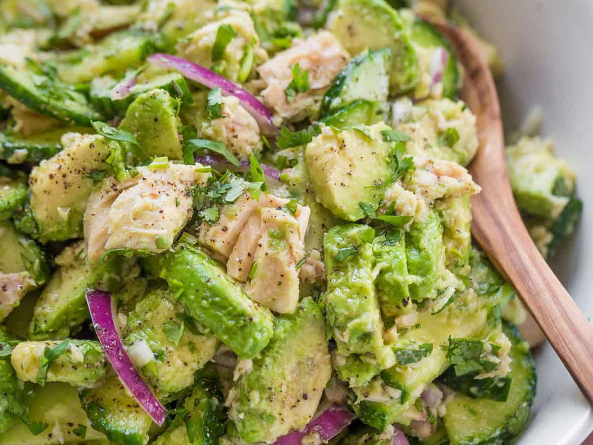 Tuna avocado keto