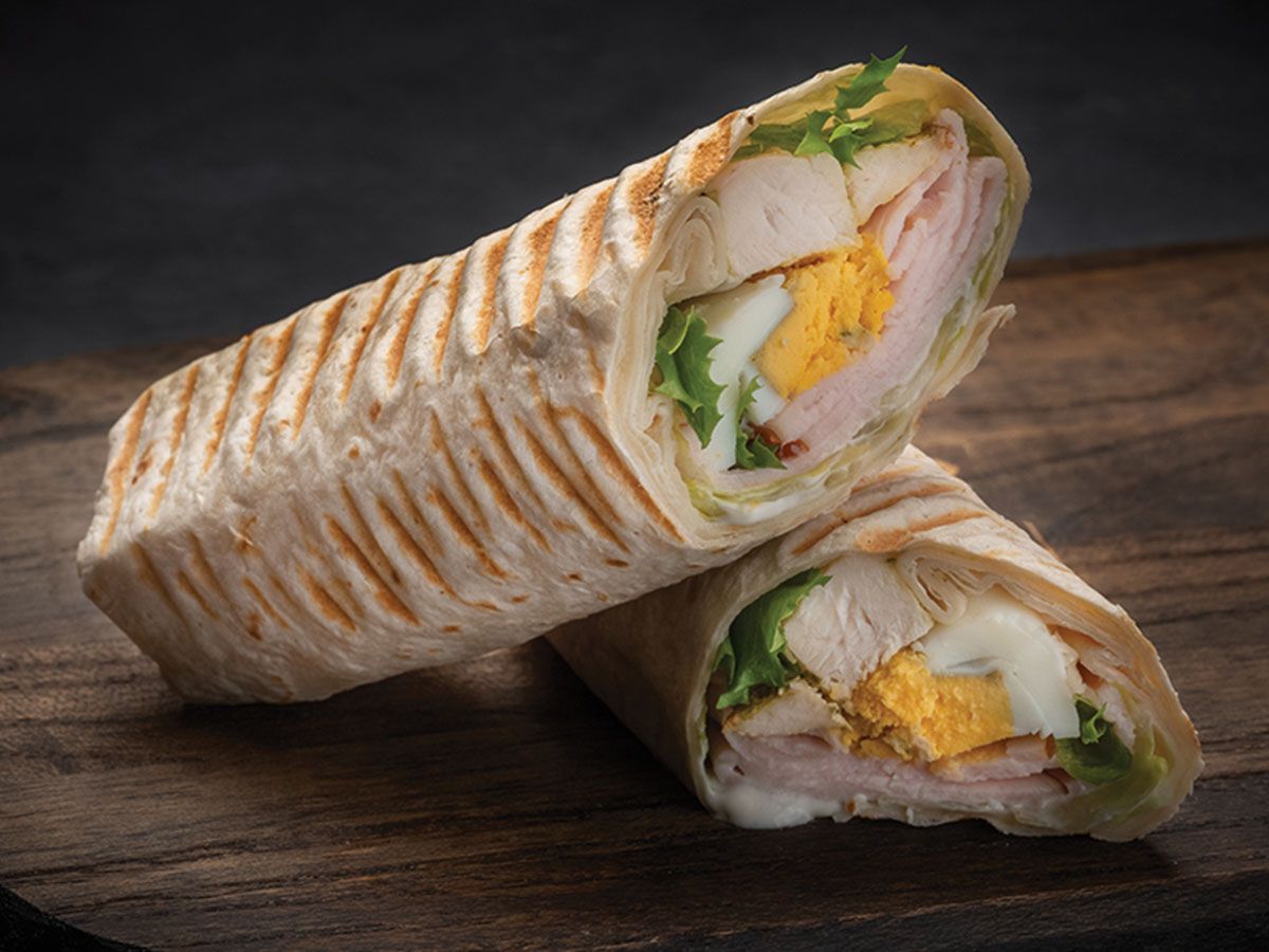 Turkey And Chicken Ceasar Wrap