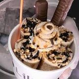 Twix Chocolate Ice Cream Roll