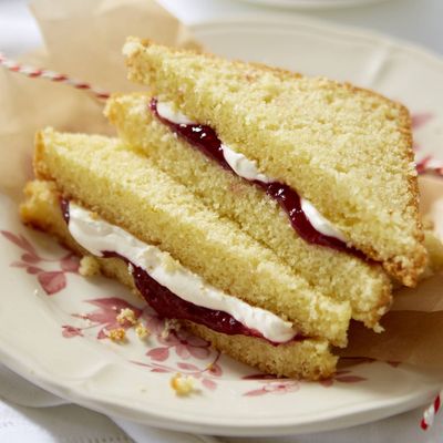 Cream jam sandwich