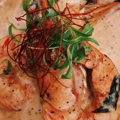 Unpeeled Shrimp soup