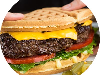 Beef Burger Waffle