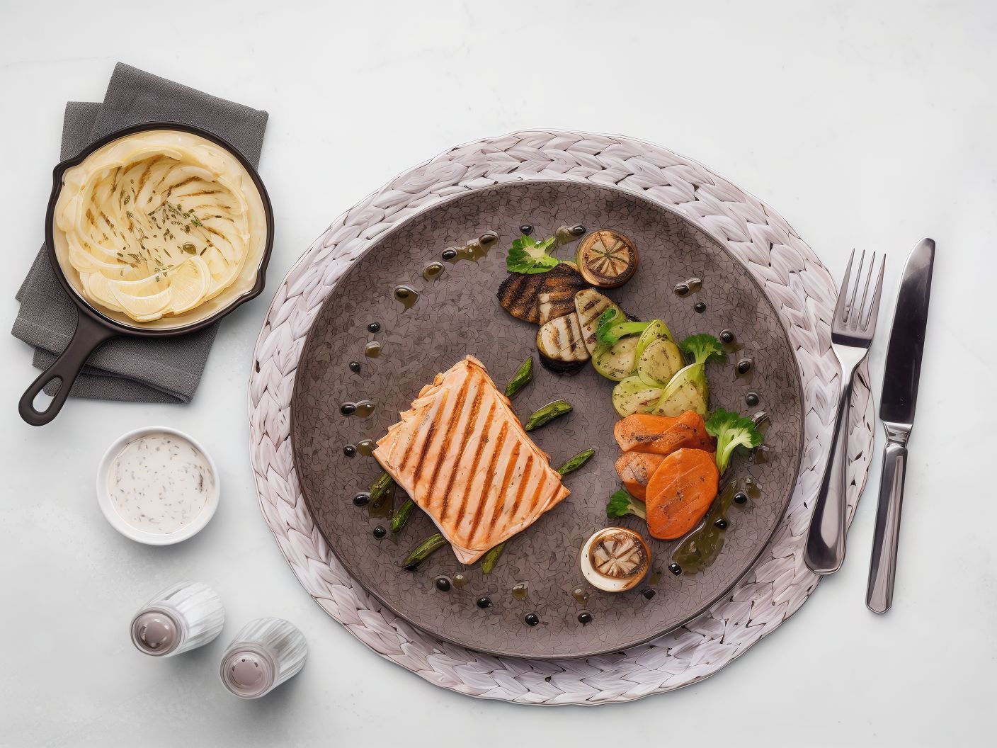 Grilled Salmon Platter