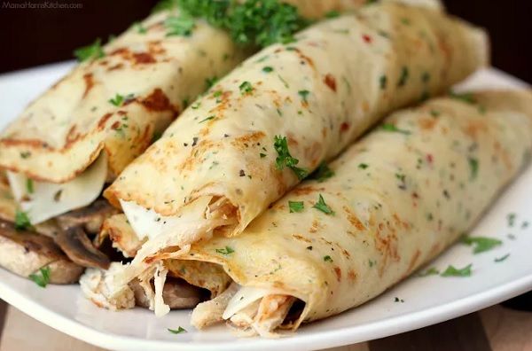 Chicken A La Grecque Crepe