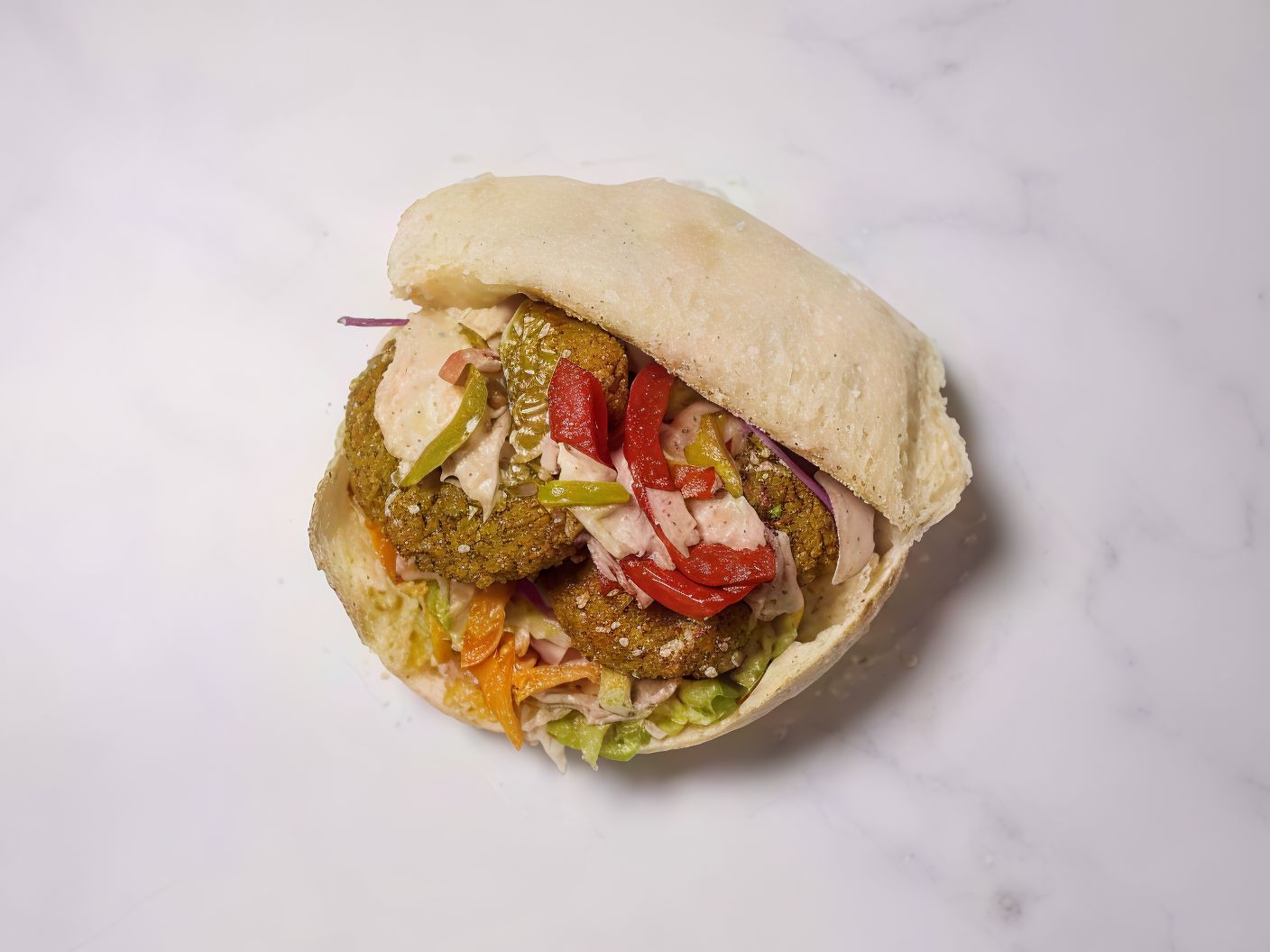 Falafel Pastrami Sandwich