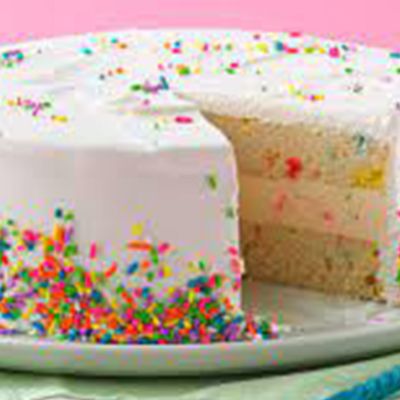 Vanilla ice cream torte