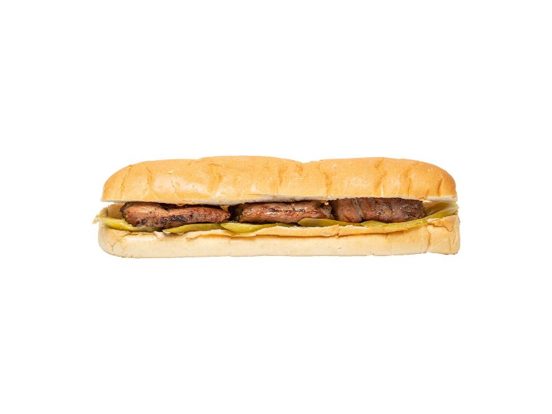Veal kebab sandwich