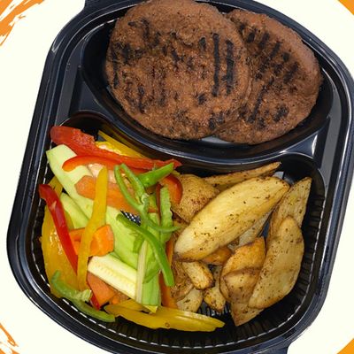 Vegetarian Burger Meal