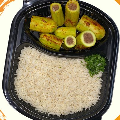 Vegetarian Stuffed Zucchini Meal