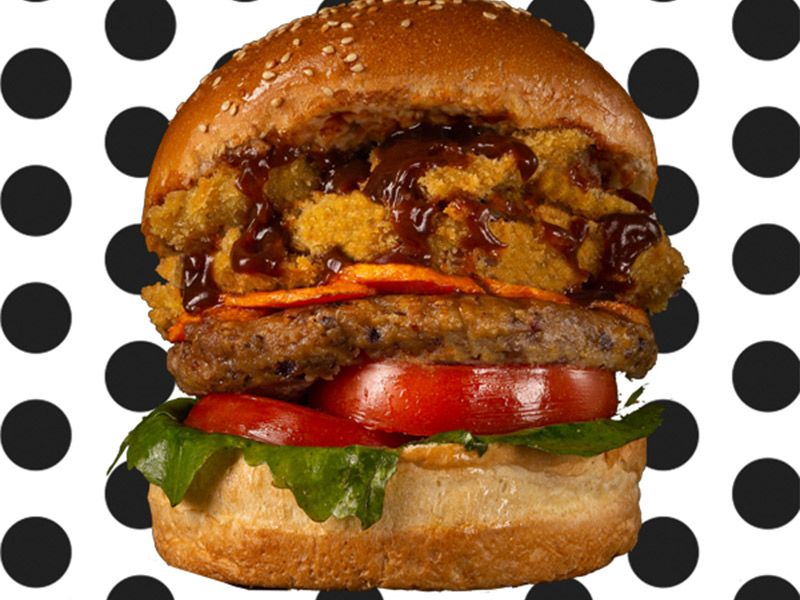 Vegan Sweet Potato Burger Sandwich