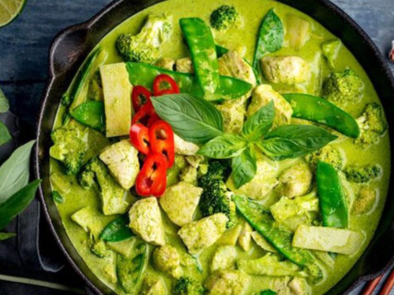 Vegetables Green Curry