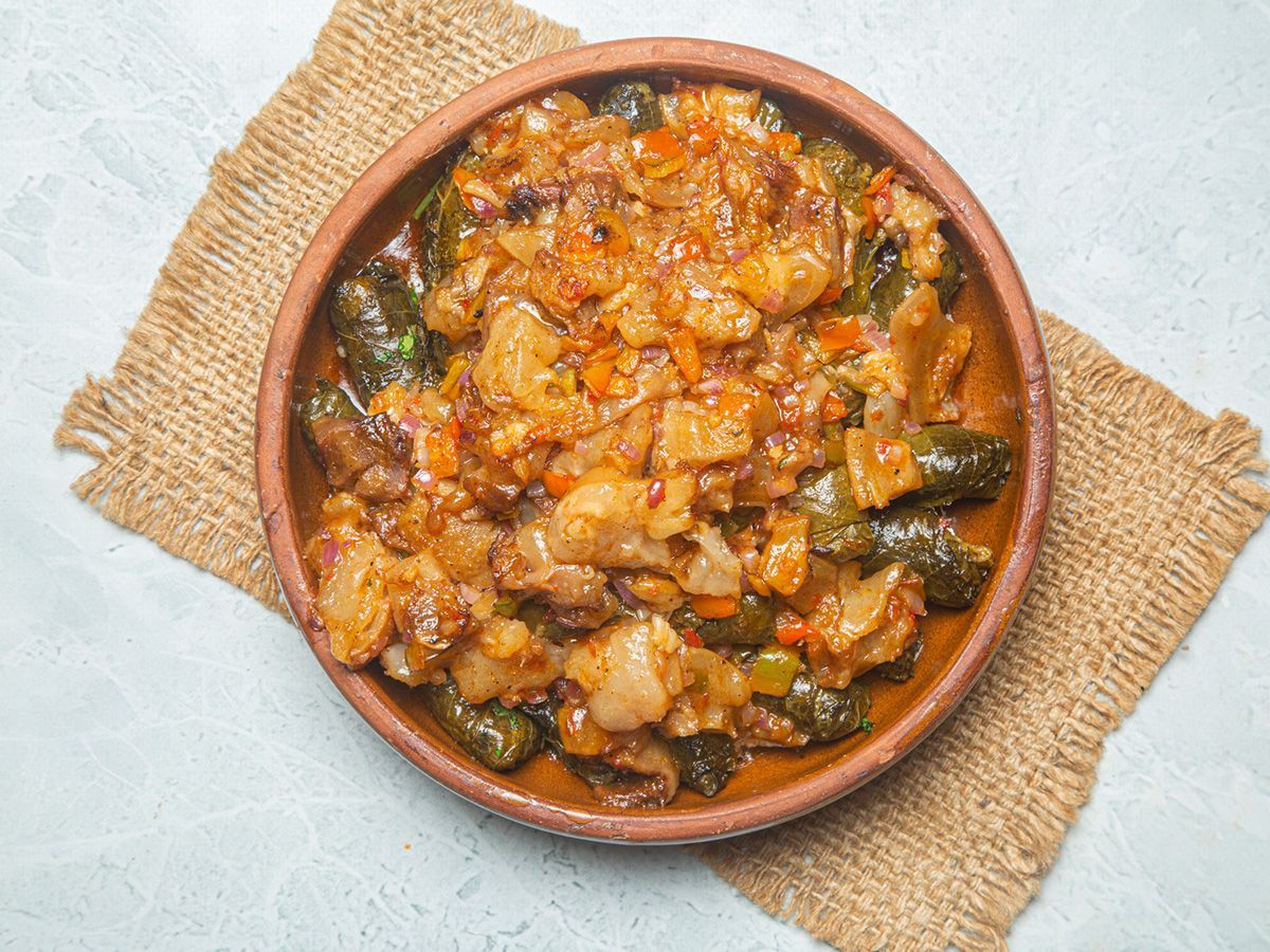Vine Leaves With Knuckles Casserole