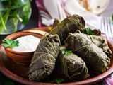Cold Vine Leaves With Yogurt