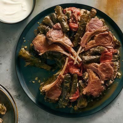 Vine Leaves with meat Steak Pieces Meal
