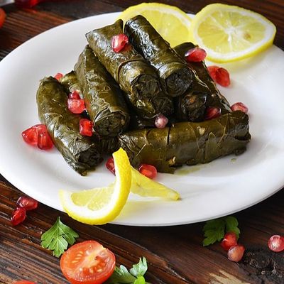 Mahshi Vine Leaves platter