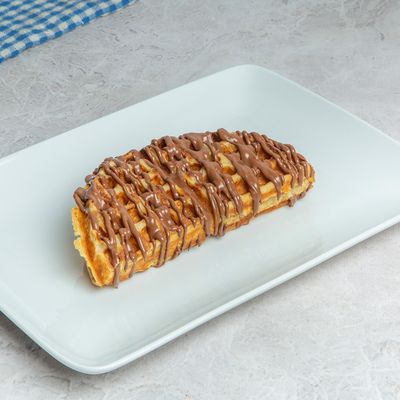 Opened Chocolate Waffle