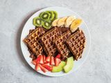 Chocolate And Fruit Waffle