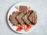 Chocolate And Kinder Cards Waffle