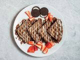 Chocolate And Oreo Waffle