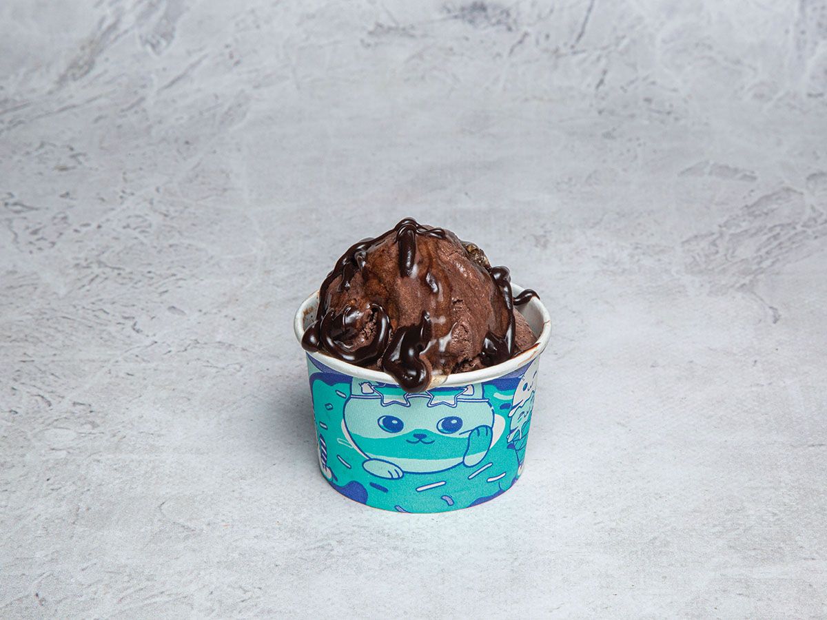 Dark Chocolate Ice Cream Scoop