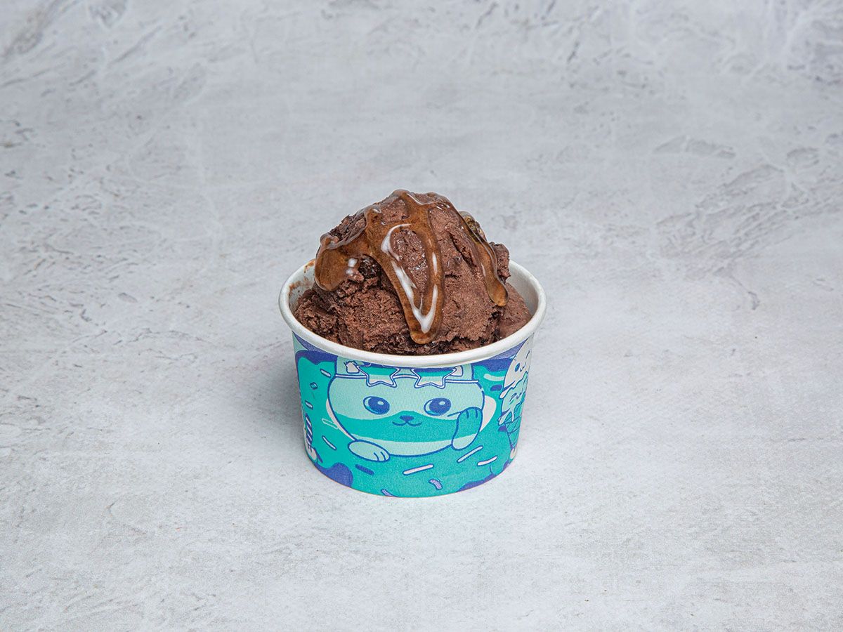 Honey Chocolate Ice Cream Scoop