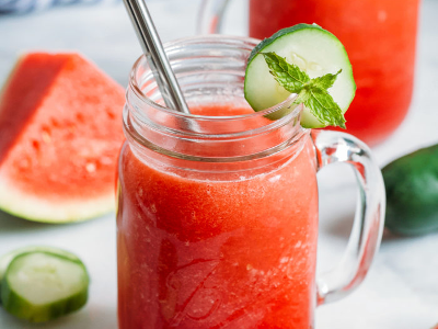 Watermelon With Mint Smoothie
