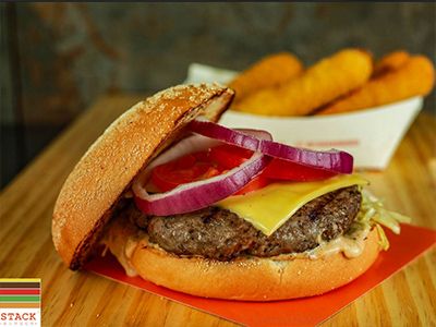 Stack Beef Burger Sandwich