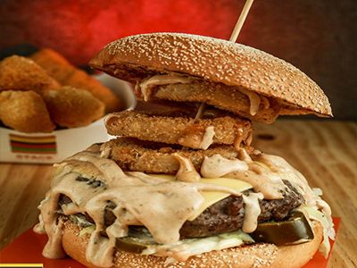 Crispy Beef Burger Sandwich