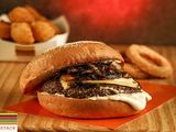 Beef Burger With Mushroom Sandwich