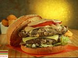 Double Stack Beef Burger Sandwich