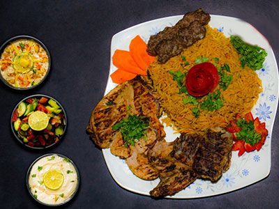 Grilled Chicken With Kofta And Tarb Meal